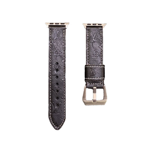 Δερμάτινο Monogram Ζώνες Apple Watch Δερμάτινο μπλε-YH24422