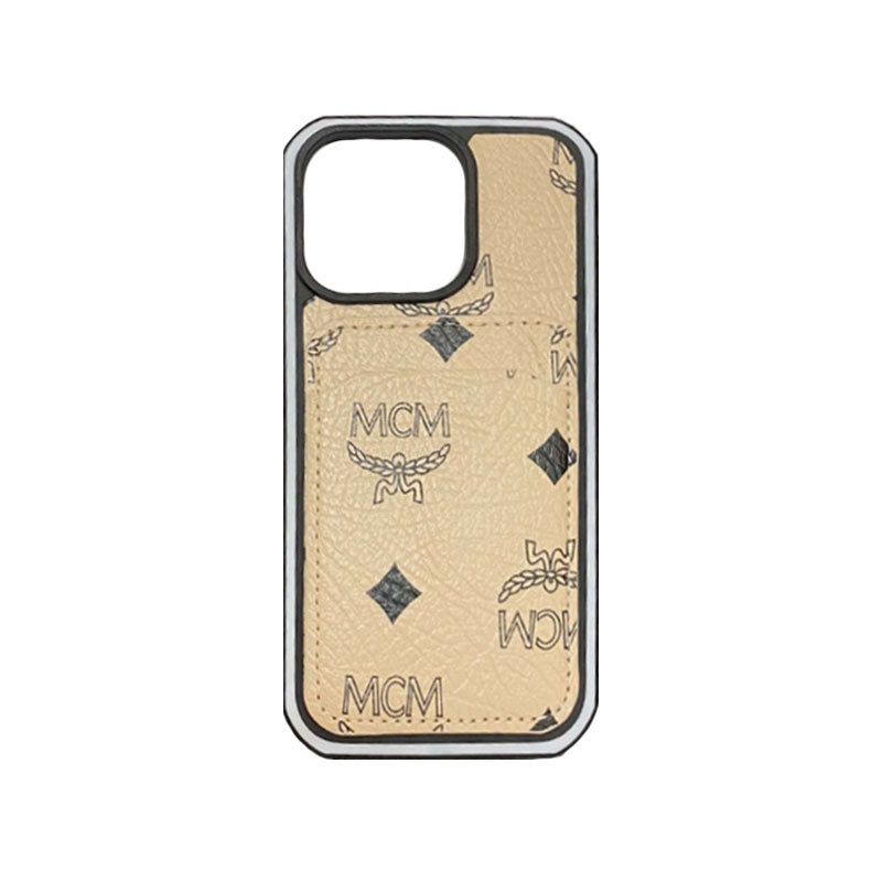 MCM iPhone-etui med kortholder Gul-MCK240603