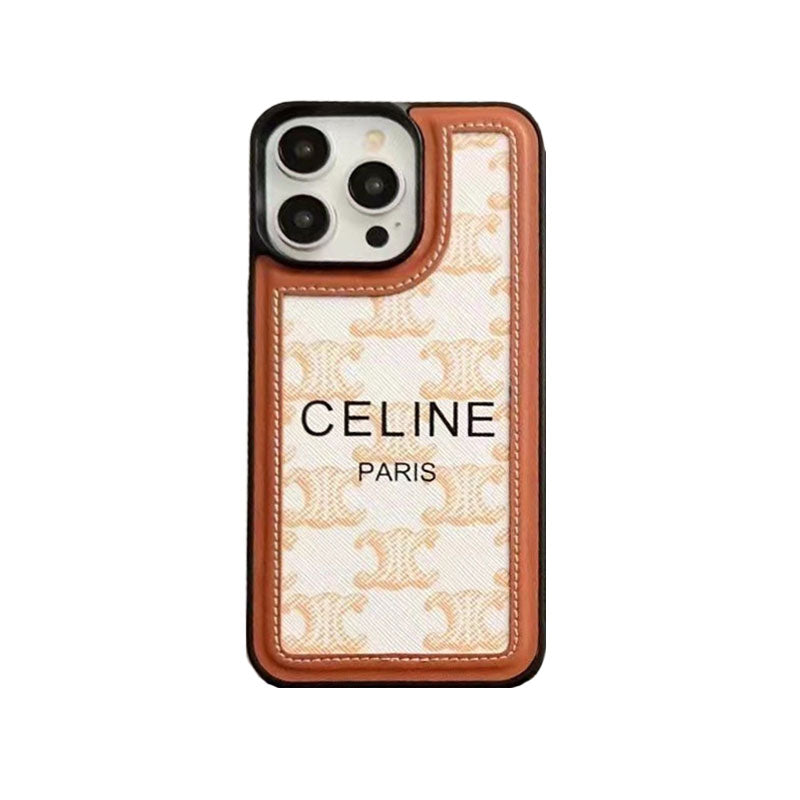 Coque iPhone Céline blanche avec sangle-SZ231124