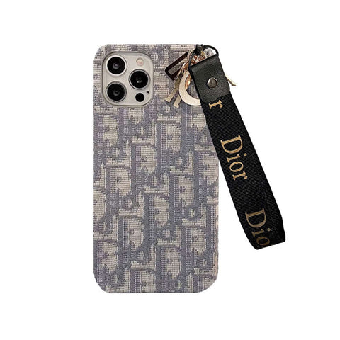 Mote iPhone-deksel med stropp Svart-GS240315
