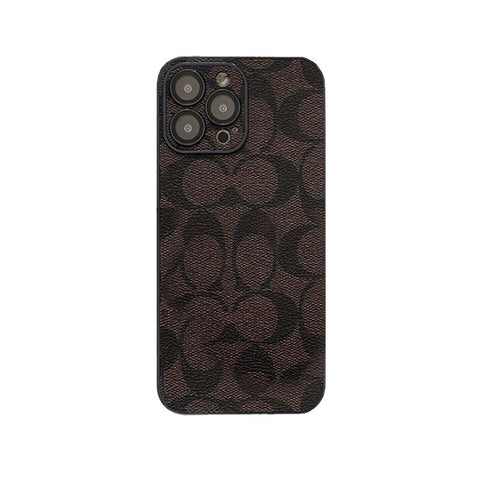 Custodia classica per iPhone Marrone -QB240402