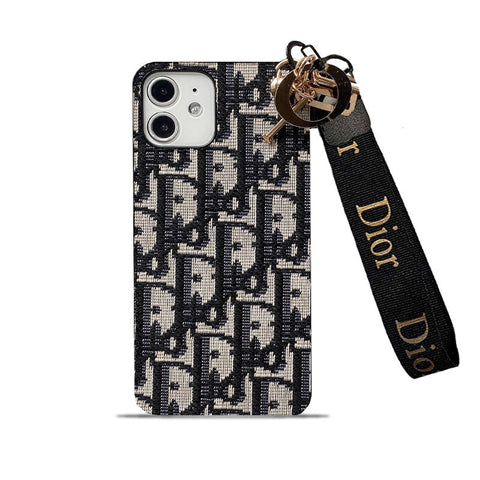 Mote iPhone-deksel med stropp Svart-GS240315