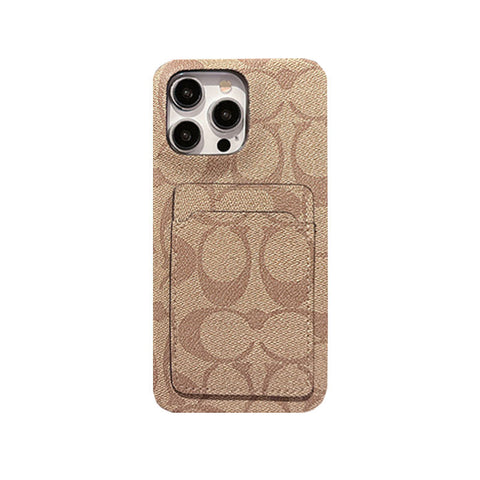 Klassisk klassisk iPhone-deksel med kortholder Hvit -JQB240330