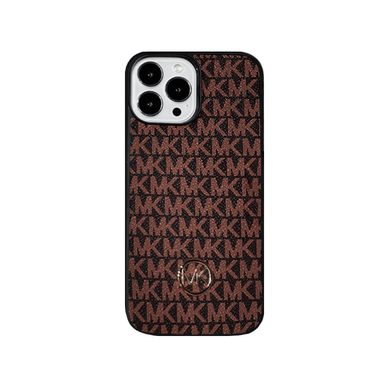 Luxuriöse iPhone-Hülle Braun-MKK240603