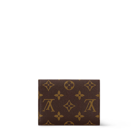 Monogram Envelope Wallet – Compact Zip Card Holder with Elegant Design