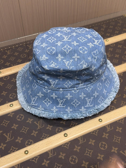 Mini borsa Capucines decorata in denim di lusso
