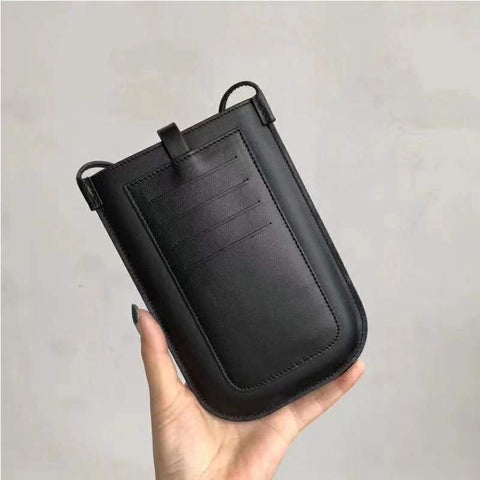 Crossbody lederen telefoontas