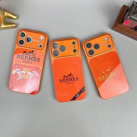 Custodia per iPhone serie H di lusso arancione