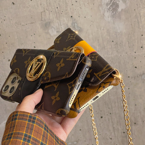 Luxury CrossBody Card Holder iPhone Case