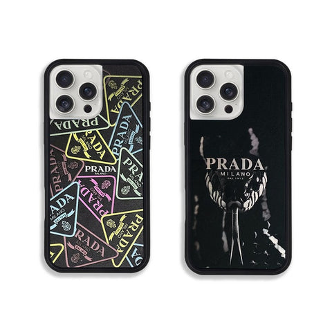 Capa preta luxuosa para iPhone