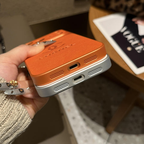 Custodia protettiva per iPhone di lusso in pelle goffrata
