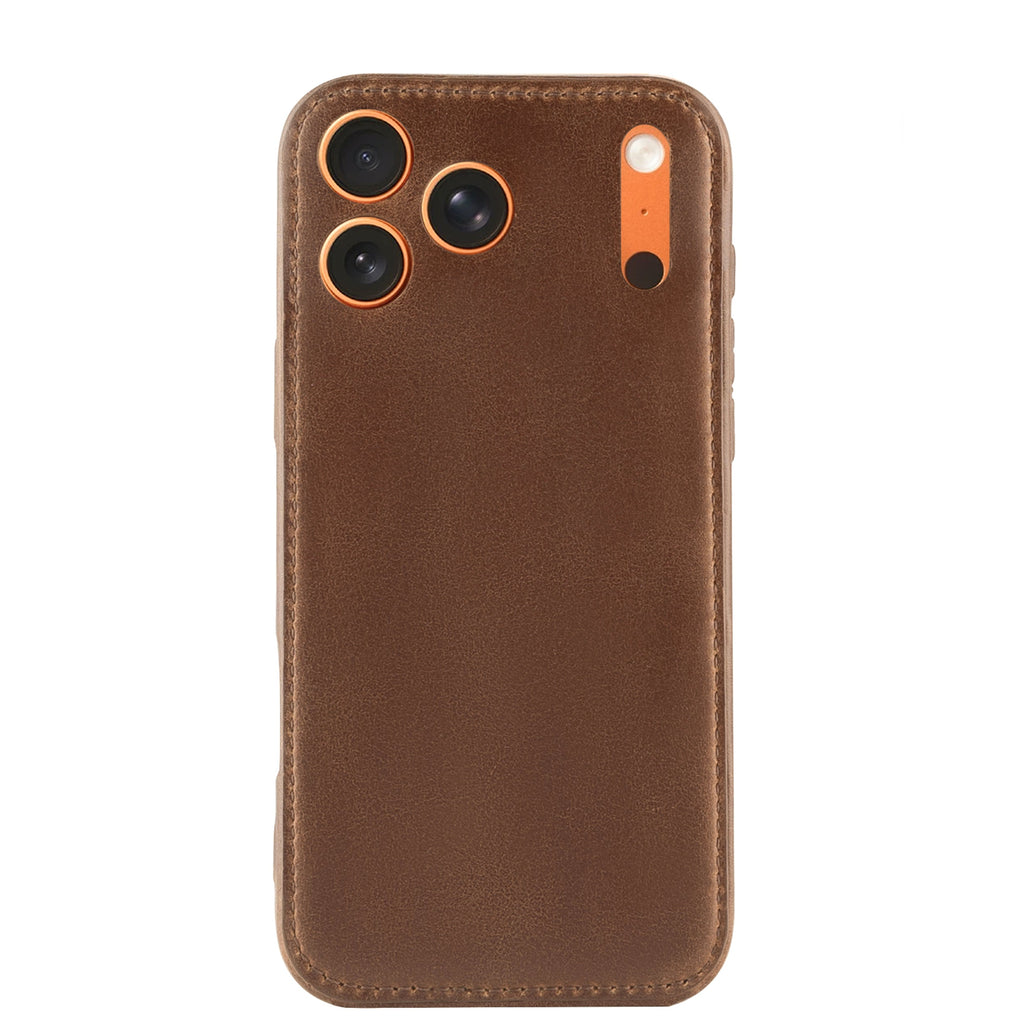 Handcrafted Vegetable-Tanned Leather iPhone Case – Vintage Patina Edition