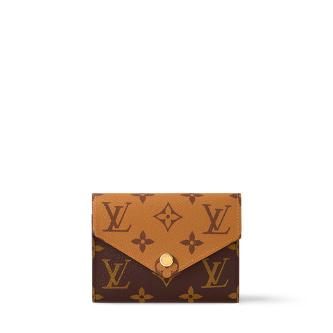 Monogram Envelope Wallet – Compact Zip Card Holder with Elegant Design