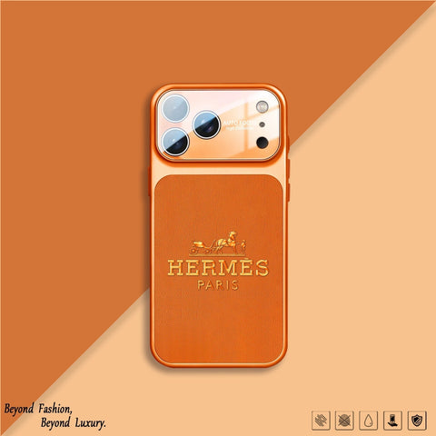 Custodia per iPhone serie H di lusso arancione
