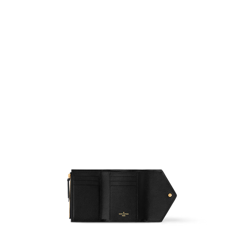 Monogram Envelope Wallet – Compact Zip Card Holder with Elegant Design