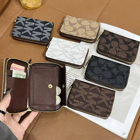 Luxuriöse, von MK & CO inspirierte Brieftaschenkollektion mit Reißverschluss