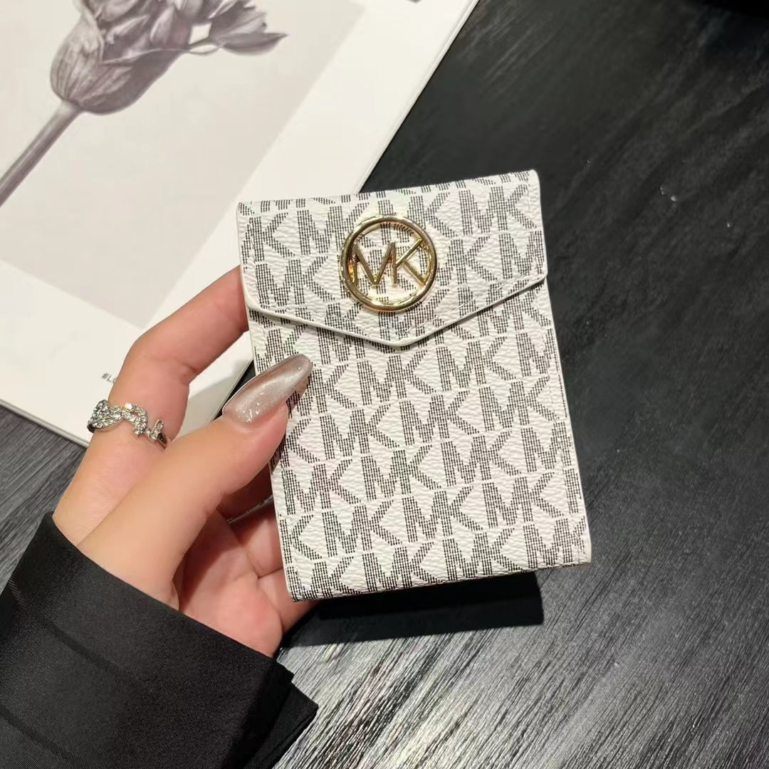 Luxuriöse MK & CO-inspirierte Monogramm-Kartenhalter-Geldbörsen