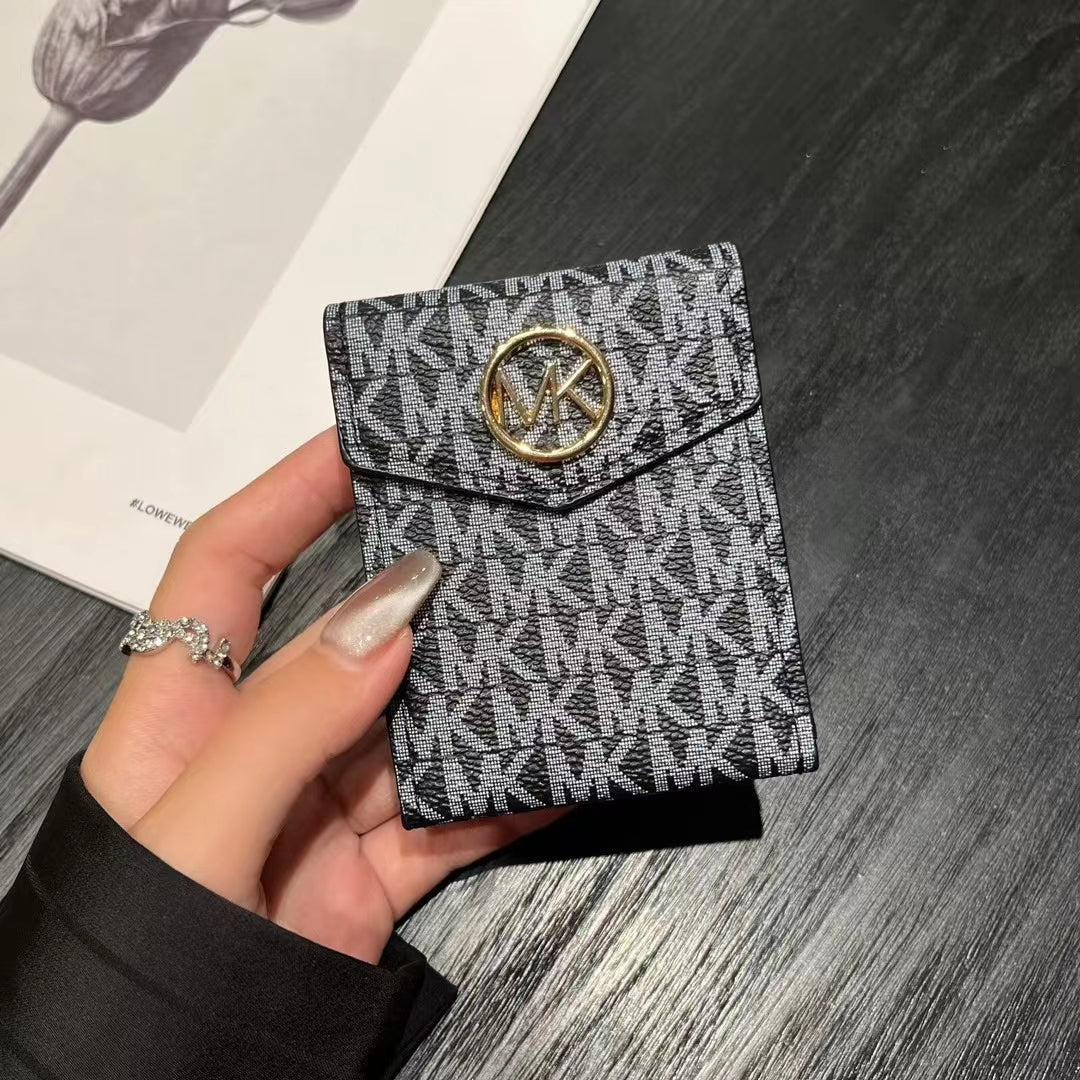 Luxuriöse MK & CO-inspirierte Monogramm-Kartenhalter-Geldbörsen
