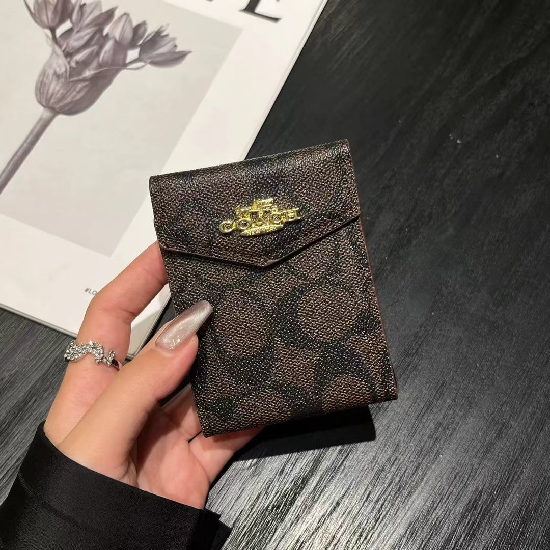 Luxuriöse MK & CO-inspirierte Monogramm-Kartenhalter-Geldbörsen