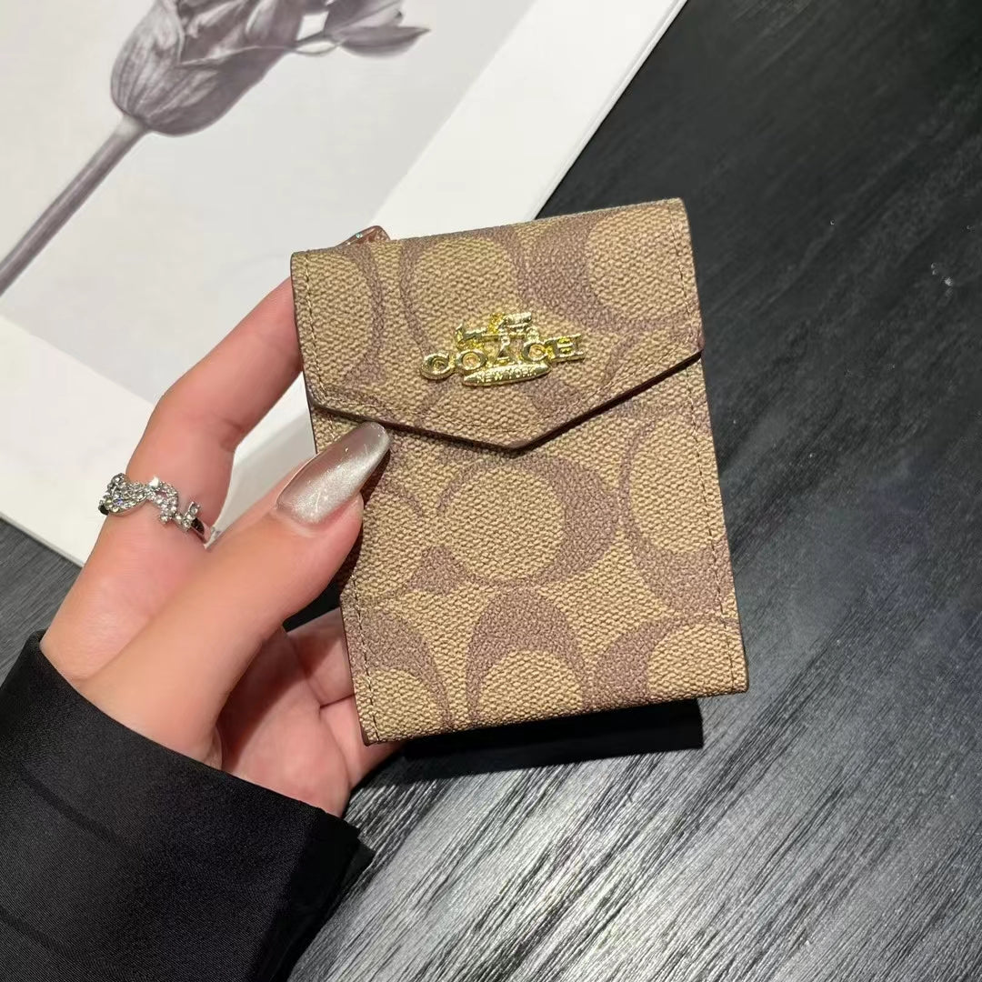 Luxuriöse MK & CO-inspirierte Monogramm-Kartenhalter-Geldbörsen