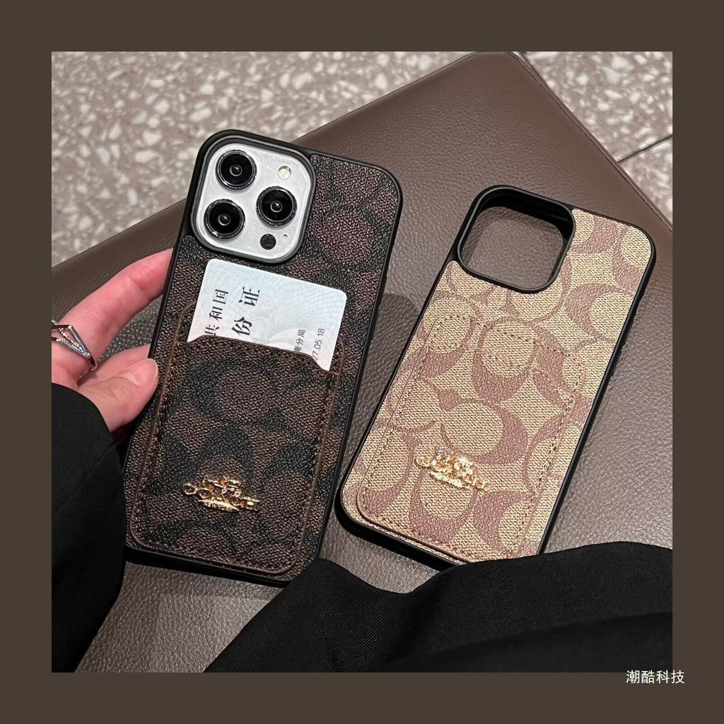 Klasisks Card Bag ādas iPhone korpuss