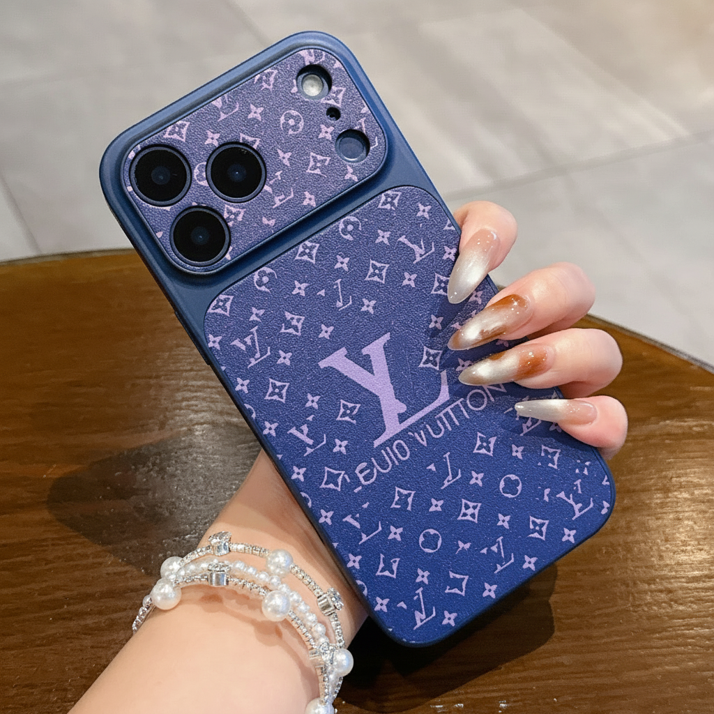 Luxuriöse iPhone-Hülle mit geprägtem Muster