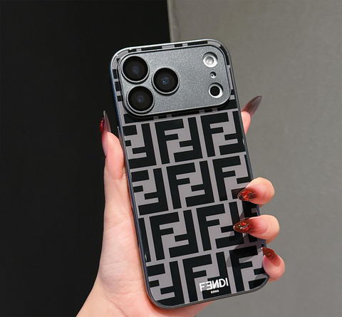 Capa para iPhone à prova de choque com padrão de luxo com proteção para câmera