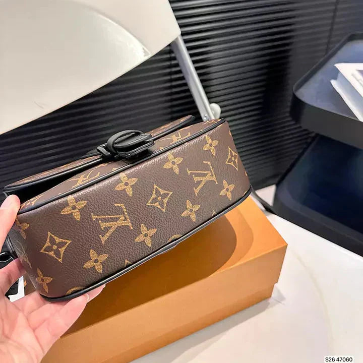 Sac de luxe en cuir de haute qualité, motif monogramme