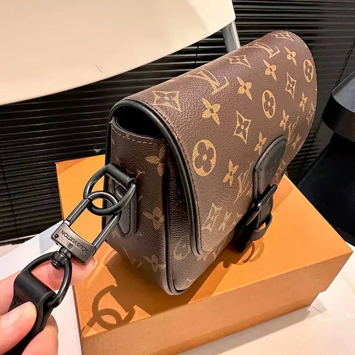Sac de luxe en cuir de haute qualité, motif monogramme
