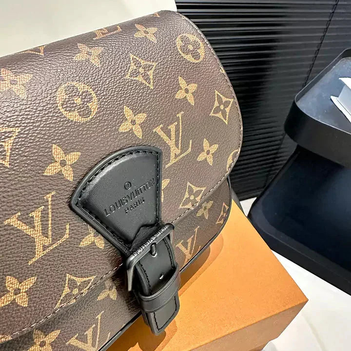 Sac de luxe en cuir de haute qualité, motif monogramme