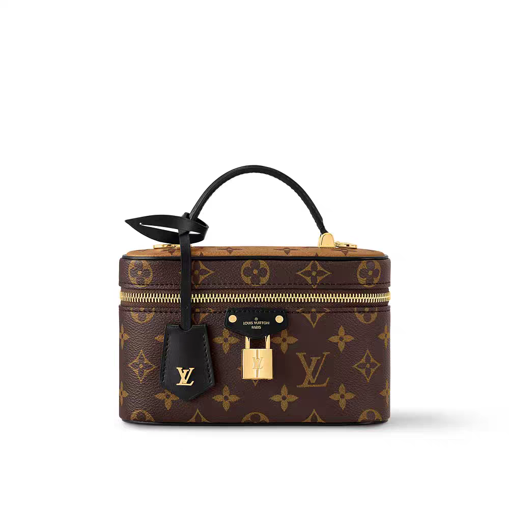 حقيبة يد مربعة مستوحاة من الطراز العتيق - صندوق حمل أنيق مصنوع من حرف Monogram