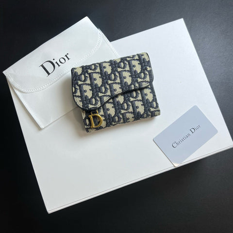 Klassische Mini-Geldbörse aus Jacquard