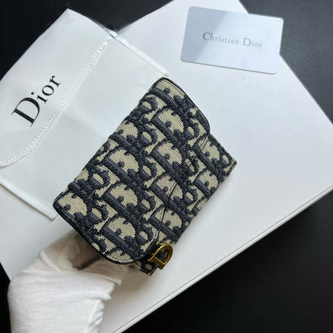Klassische Mini-Geldbörse aus Jacquard