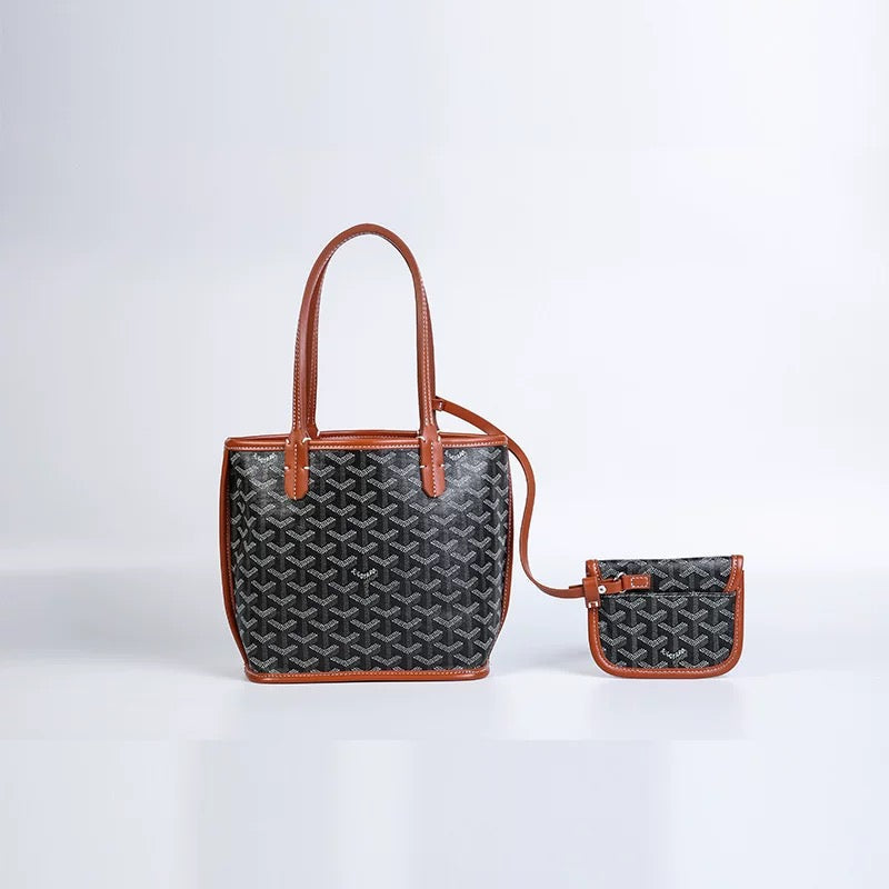 Sac fourre-tout géométrique de luxe parisien – Élégant & Polyvalent 013