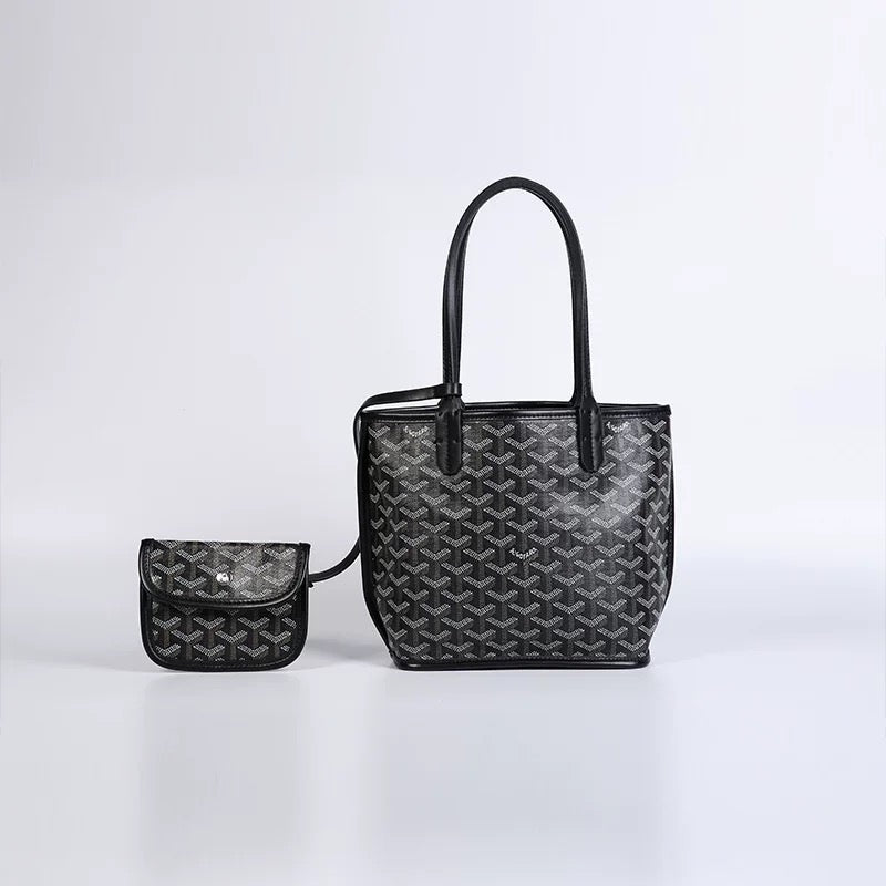 Sac fourre-tout géométrique de luxe parisien – Élégant & Polyvalent 013