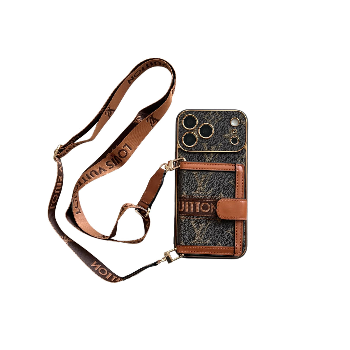 Luksus Card Pocket Crossbody Phone Case