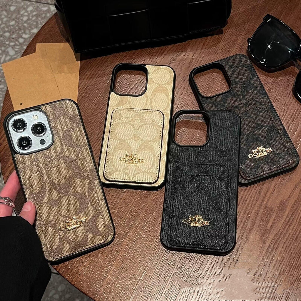 Klasisks Card Bag ādas iPhone korpuss