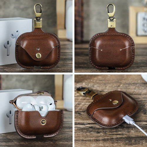 Airpods Pro 3 bőr Airpods tok klipszel