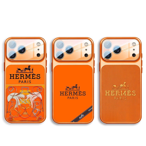 Custodia per iPhone serie H di lusso arancione
