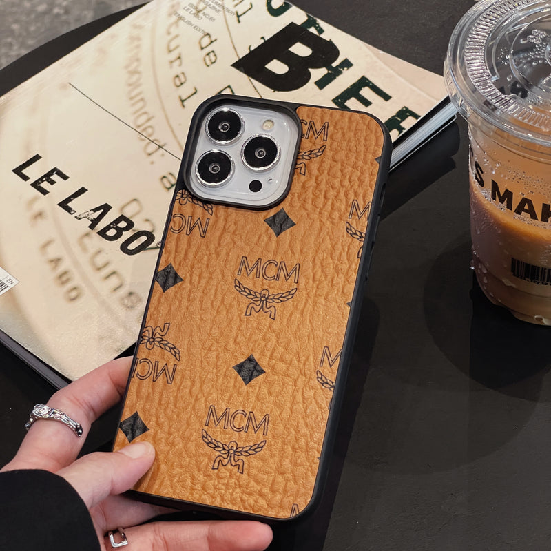 MCM iPhone etui Gul-MCK240603