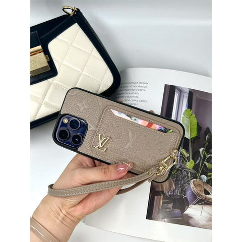 Luksusowe etui na karty w czterech kolorach do iPhone'a