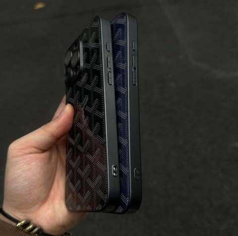 G-Y Luxuriöse iPhone-Hülle mit geometrischem Monogramm