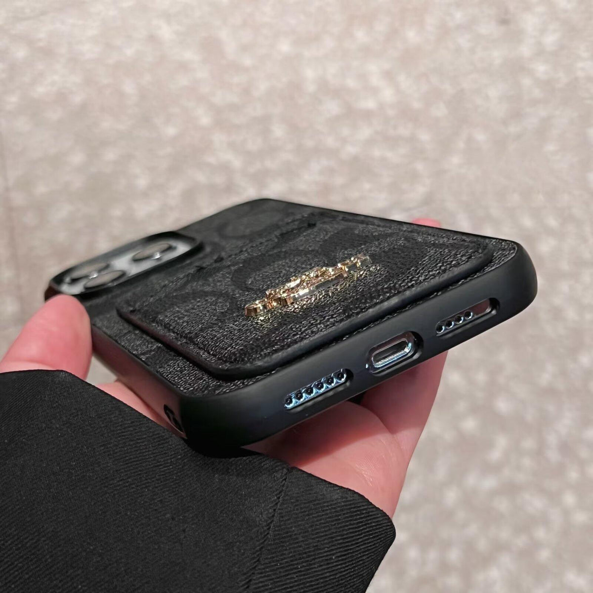 Klasisks Card Bag ādas iPhone korpuss