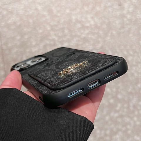 Klasisks Card Bag ādas iPhone korpuss