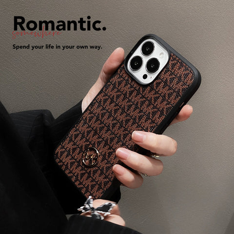 Luxuriöse iPhone-Hülle Braun-MKK240603