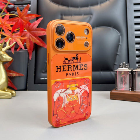 Custodia per iPhone serie H di lusso arancione