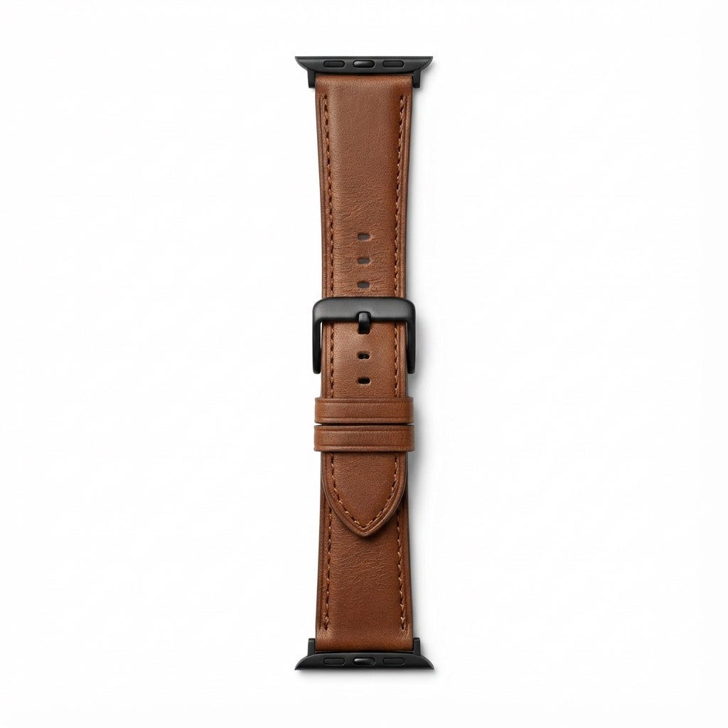 Correa de reloj de cuero de plena flor