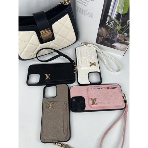 Luksusowe etui na karty w czterech kolorach do iPhone'a
