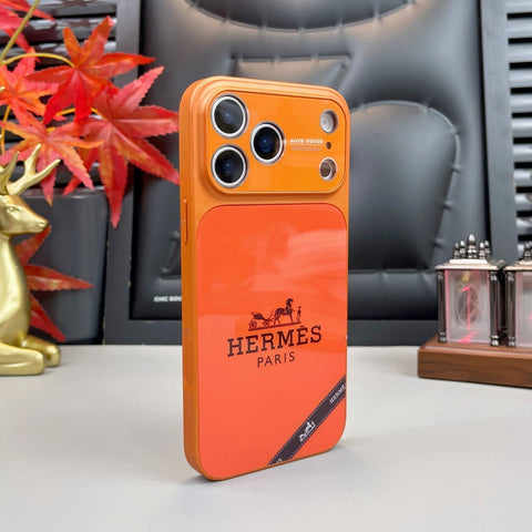 Custodia per iPhone serie H di lusso arancione