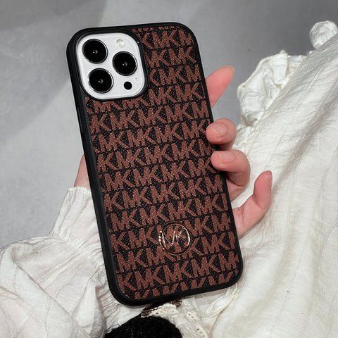 Luxuriöse iPhone-Hülle Braun-MKK240603